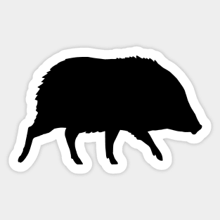 Javelina Silhouette Sticker